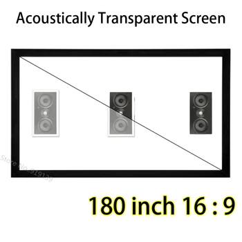 Mare Acustic Transparent Ecran 180inch Diagonală 3980x2240mm Proiect Spațiu Mai bun Pentru Home Theater Difuzor Camera