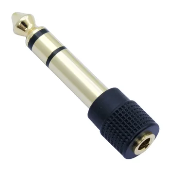 100buc 6,35 mm Stereo 3 Poli Plug de sex Masculin Feminin de 3,5 mm Jack Microfon Placat cu Aur Conector Adaptor Audio Converter