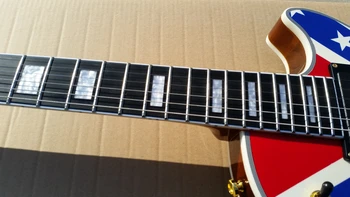 2021 ani populare 6-string chitara electrica 04 comemorative două piese de preluare metal rosu livrare gratuita