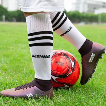 2021 înaltă calitate șosete de fotbal, pantofi de înaltă top în aer liber gazon pantofi de sport non-alunecare de piroane pantofi de fotbal tepi lungi de fotbal