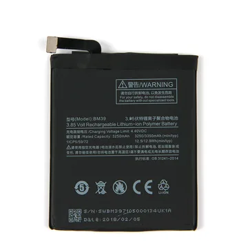 20buc/lot BM39 Telefon Inteligent Acumulator de schimb pentru Xiaomi Mi 6 Mi6 BM39 3250mAh intern Li-ion Baterie Mobil