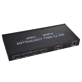 2X2 Perete Video Controller 1 Intrare HDMI 4 Ieșire HDMI 2X1/3X1/4X1/1X2/1X3/1X4 TV Procesor E Împletit(UE Plug)