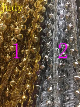 50yards/sac ym188 3-4cm 2 - culoare metal bell fir de aur țesute ciucure pentru haine tradiționale decoratiuni festive