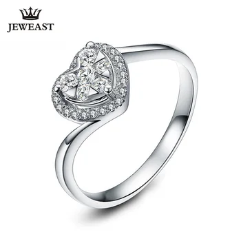 Aur 18K Inel cu Diamant în formă de Inimă 50 de Cenți Efect Propunere Romantic Clasic căsători propune s-a logodit de nunta real