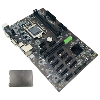 B250 BTC Mining Placa de baza cu SSD 120G LGA 1151 12X Grafică Slot pentru Card DDR4 USB3.0 SATA3.0 Redus de Energie pentru BTC Miner