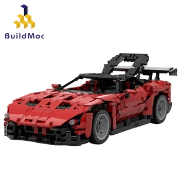 BuildMoc City Building Blocks Super Speed Champions Sport Masina de Curse F1 Model Set Kit Cărămizi Classic MOC Jucării Pentru Copii Cadouri
