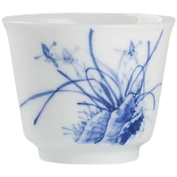 Ceașcă de ceai lucrate Manual din Ceramică Porțelan Albastru și Alb Castron de Ceai Kung Fu Set de Ceai Drinkware Jingdezhen Teaware Puer Cani Cadou
