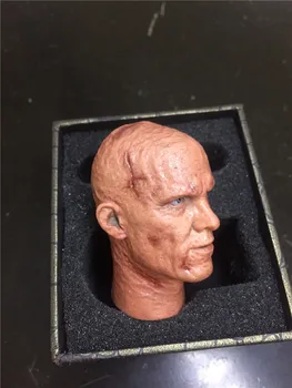 Colectie În Stoc 1/6 Scară de sex Masculin Cap Sculpta Ryan Reynolds Deadpool Ardere Cap Deteriorat cu Bani de Hârtie Modelul de 12