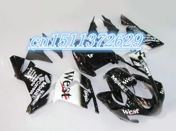 Dor-ABS VEST alb negru Carenaj complet pentru KAWASAKI Ninja ZX10R 04 05 ZX-10R 2004-2005 ZX 10R 04 05 2004 2005 D