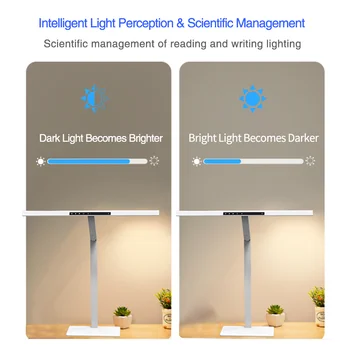 E-kong Inteligenței Biologice Ceas de Iluminat Lampa de Masa cu Urmărire Automată a Temperaturii de Culoare și se Neutralizează Lumina Albastră