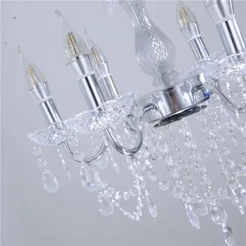 Frumos nunta de argint lampă de plafon din acril cu LED lumina petrecere de nunta de decorare centrala lampă de cristal acrilic sfeșnic lampa