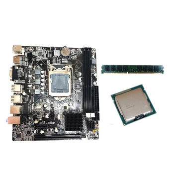 H61 Placa de baza LGA 1155 cu Core I3 2100 CPU Procesor și memorie DDR3 de 4GB de Memorie RAM Placa de baza Calculator