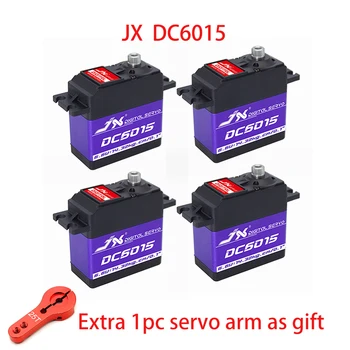 JX DC6015 Servo 15kg Aluminiu Coajă de Metal gear Core Digitale Standard pentru RC Drone piese de Schimb pentru Modelul RC Transsmitter