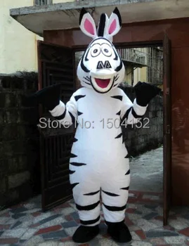 Madagascar Zebra Mascota Costum Madagascar Marty Mascota Costum de animal adult albe, petrecere de Halloween, eveniment