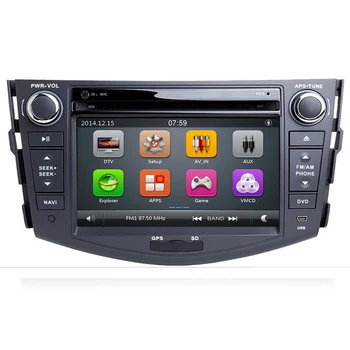 Masina DVD Player 2Din Radio Auto Pentru Toyota RAV4 2006 2007 08 2009 2010 2011 12 Volan control Touch screen de Navigare GPS