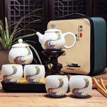 MONSAM japoneză ceramica ceainic ceainic ceasca de ceai seturi de ceai din ceramica set de ceai cu tava