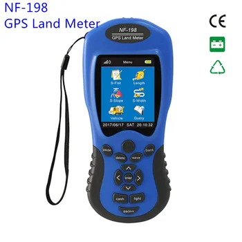 NF-198 GPS Teren Metru Display LCD de Măsurare Valoarea Pantei Zona de măsurare a Vehiculului de testare modul de export de Date la PC