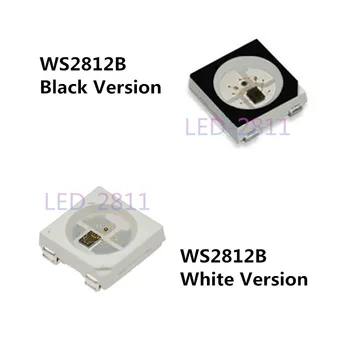 Noi 1000pcs 5V WS2812B Individual Adresabile Digital RGB LEDchip (4pins)WS2812 5050 SMD Alb/Negru versiune