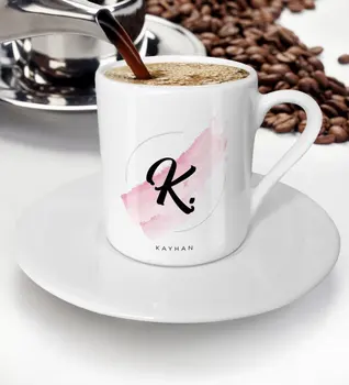 Personalizate K Cap de Caz și Este turc Ceașcă de cafea (Model 4)