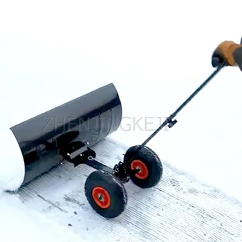 Roți, Lopată De Zăpadă Artificială De Deszăpezire, Lopată De Zăpadă Îndepărtarea Zăpezii Instrumente Din Oțel Inoxidabil Galvanizat Foaie De Drum Instrumente De Curățare