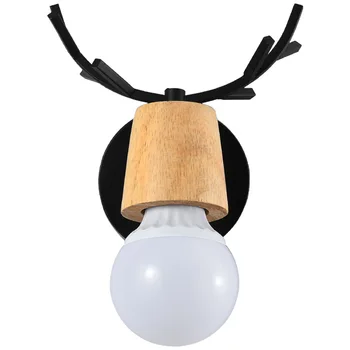Stil Nordic Culoar Lampă De Perete Creativitatea Individuală Cu Coarne De Fier Lampa Modern Și Simplu Conectați Camera Noptieră Cu Lampă De Perete