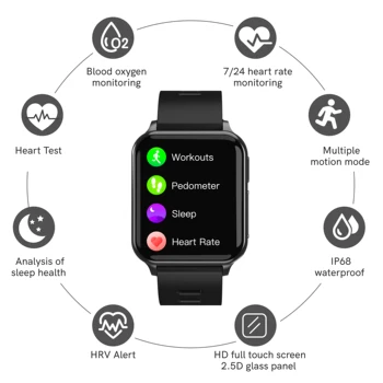 Veepoo Sănătate Smartwatch Monitor De Ritm Cardiac De Oxigen Din Sange Tracker Somn De Monitorizare A Sanatatii Inimii Analiza