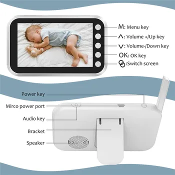 Wireless 720P Culoare Smart Baby Monitor cu Camera de Supraveghere Bona Cam de Securitate Electronice Babyphone Plâng Copii de Hrănire