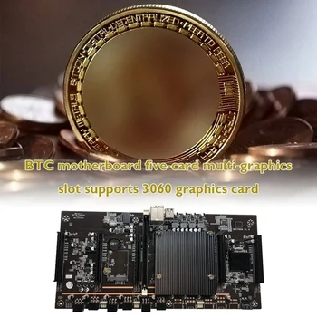 X79 H61 BTC Mining Placa de baza cu RECC 4G DDR3 Memorie LGA 2011 DDR3 Suport 3060 3080 placa Grafica pentru BTC Miner