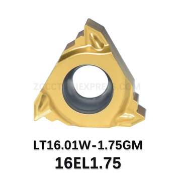 ZCC Mana stanga Filet Exterior a Introduce LT16.01W Teren 1.0 1.25 1.5 2.0 2.5 3.0 AG55 AG60 G55P G60P Carbură de Filetat se Taie Sfaturi 16EL